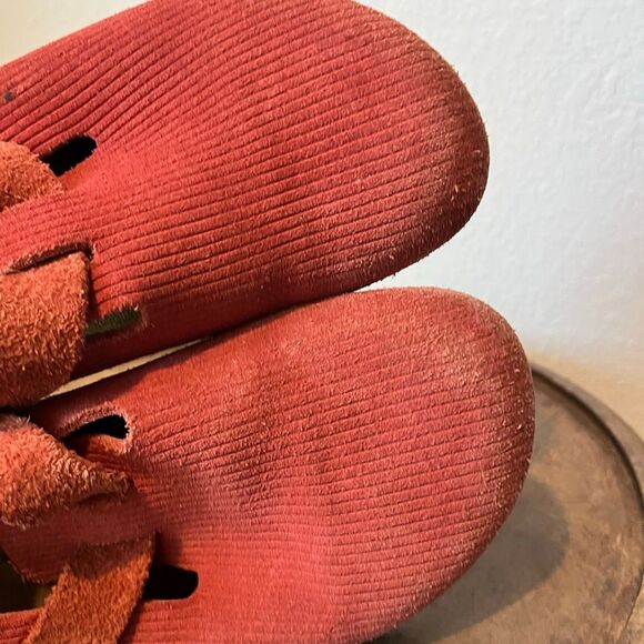 Birkenstock Sienna Red Suede Boston Corduroy Slide Clogs Shoes Women's Size 9 - Picture 8 of 11